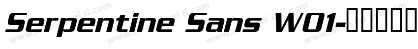 Serpentine Sans W01字体转换